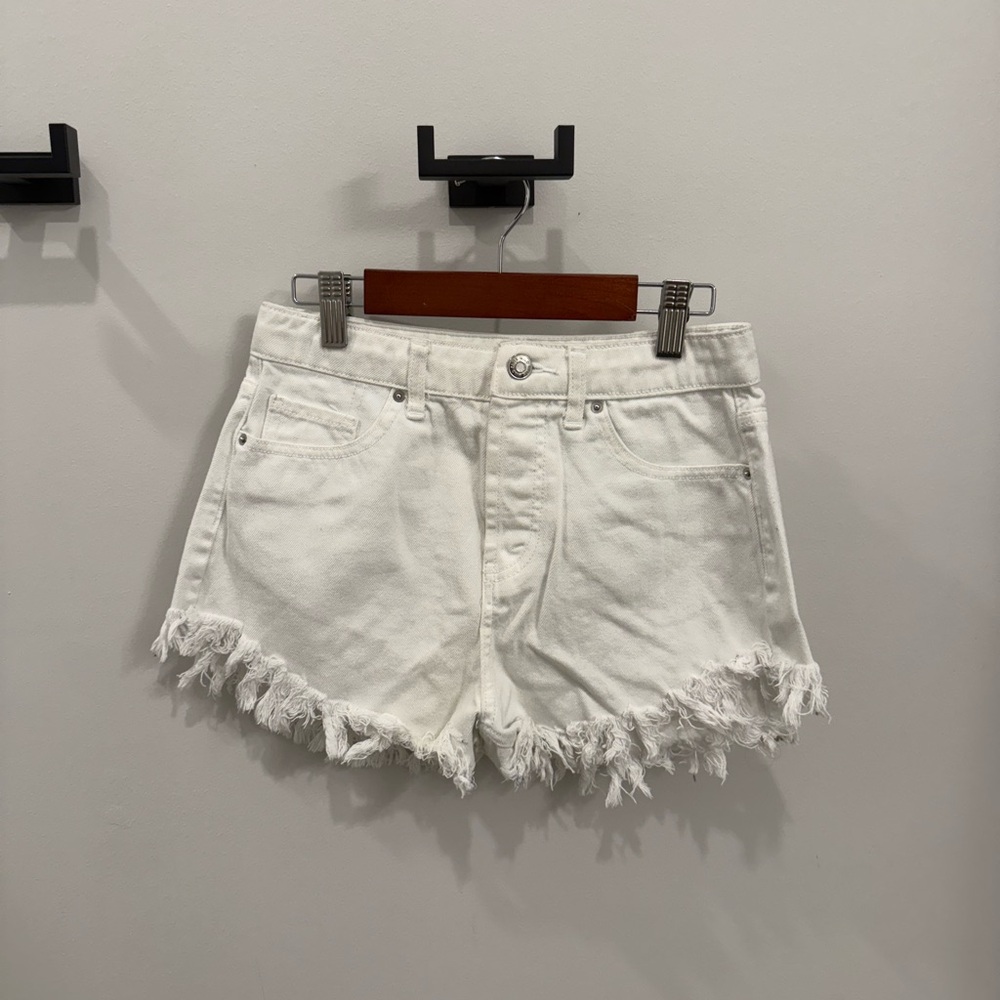 Wild Fable White Distressed Jean Shorts
